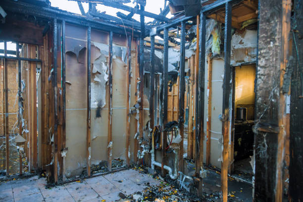 Professional Fire Damage Restoration technician working in Seneca, SC